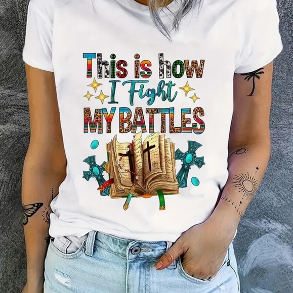 Boutique Tops - Faith Tshirt size large